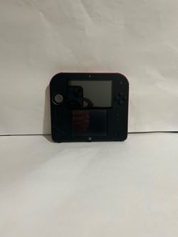 Nintendo 2DS Handheld Game Console FTR-001 Black/Red