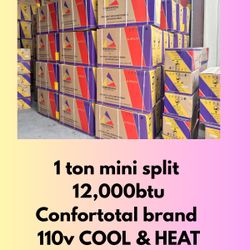 Mini split 1 Ton $315 