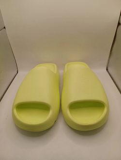 NEW Adidas Yeezy Slides In Glow Green Size 10 US HQ6447