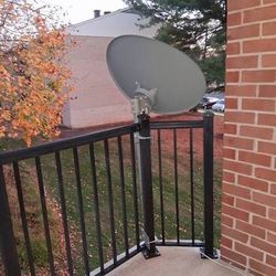 DIRECTV SLIMLINE dish with Deck or Balcony kit