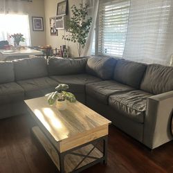 Beautiful Like New Grey Sectional