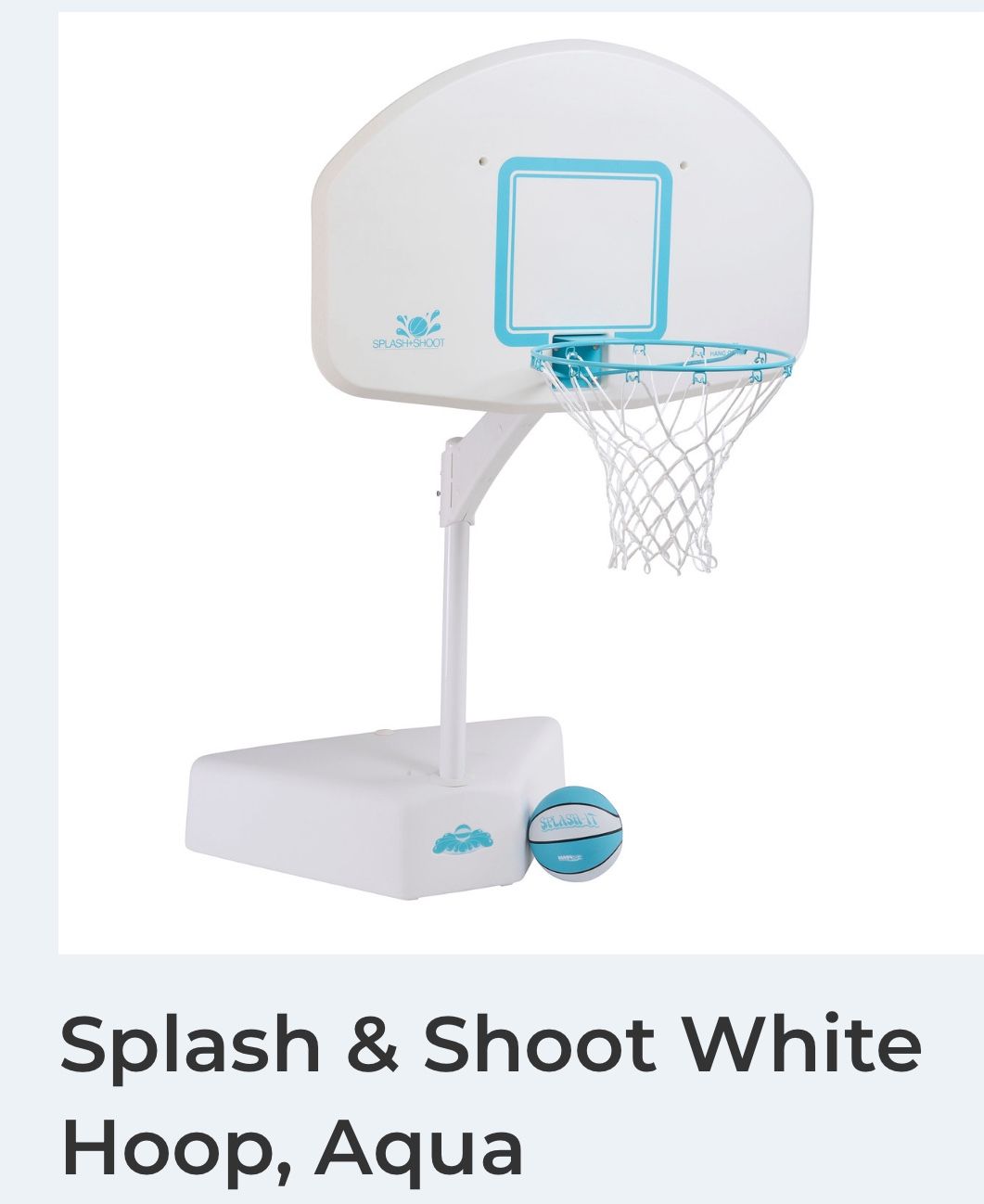 Splash + Shoot Basketball Hoop For Pool