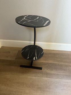 Round side table