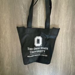 BLACK OHIO STATE UNIVERSITY TOTE BAG