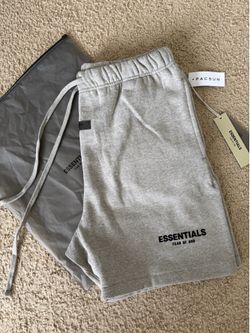 Fear Of God Essentials Dark Oatmeal Shorts, Size L, Brand new