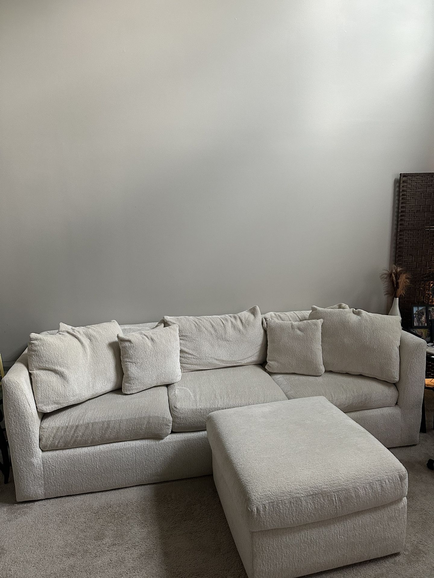 Cream 3 piece living room set