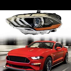 Front Head Lamps Replacement for 2018-2020 Mustang Projector Headlight Assembly Left Driver Side JR3Z13008B