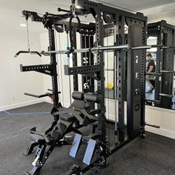 Smith Machine 500 | Adjustable Bench | 245lb Cast Iron Olympic Weights | 7ft Olympic Bar | Fitness | Gym Equipment | FREE DELIVERY/INSTALLATION 🚚 🛠️