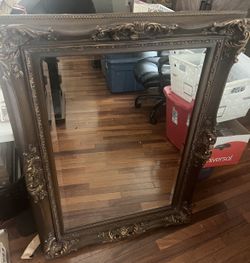 Large Wood frame Mirror