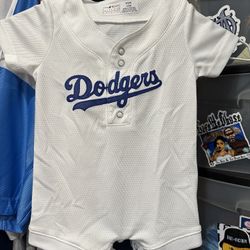 Dodgers Baby Onesie 0-3 M