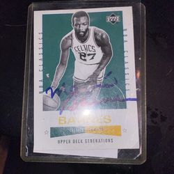 marvin barnes signed card