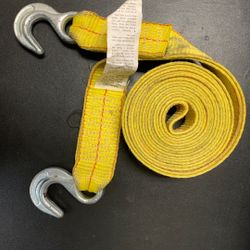 Nylon Tow Strap With Hook 2”x20’ Car Vehicle Heavy Duty Recovery Rope 20,000 lbs Capacity Tow Rope For Car Truck Jeep ATV SUV