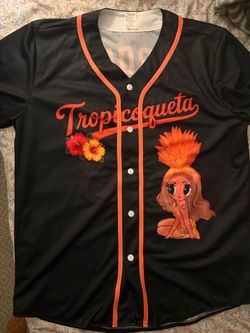 Karol G black & orange jersey
