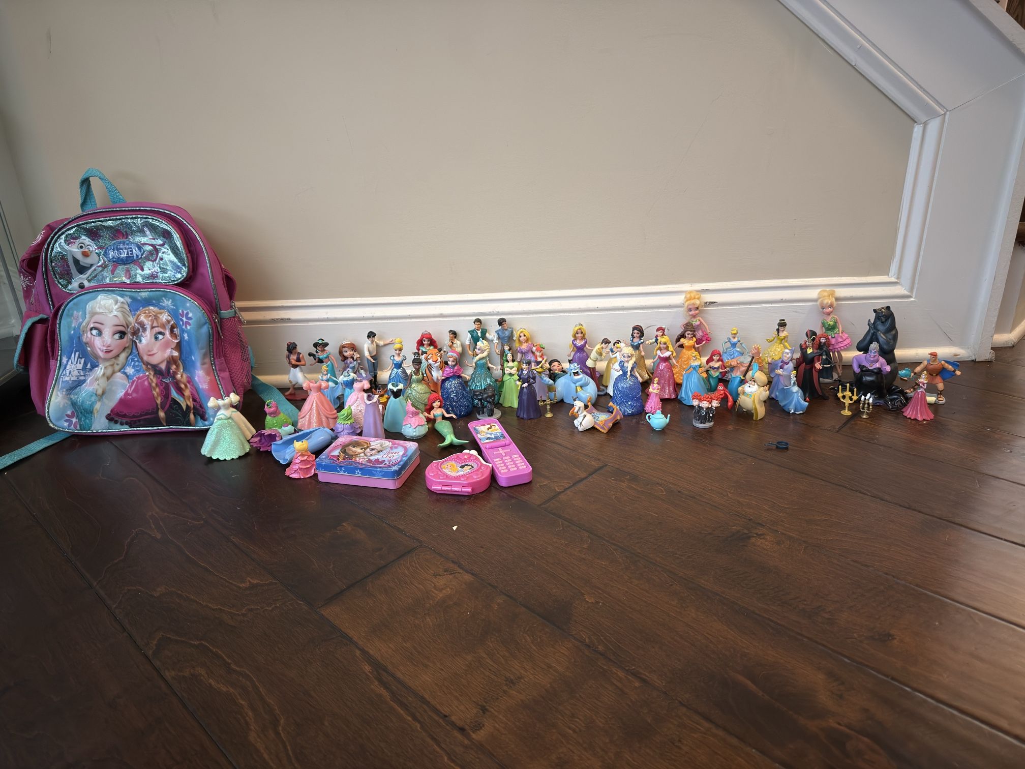 Disney Characters And Elsa/anna Backpack