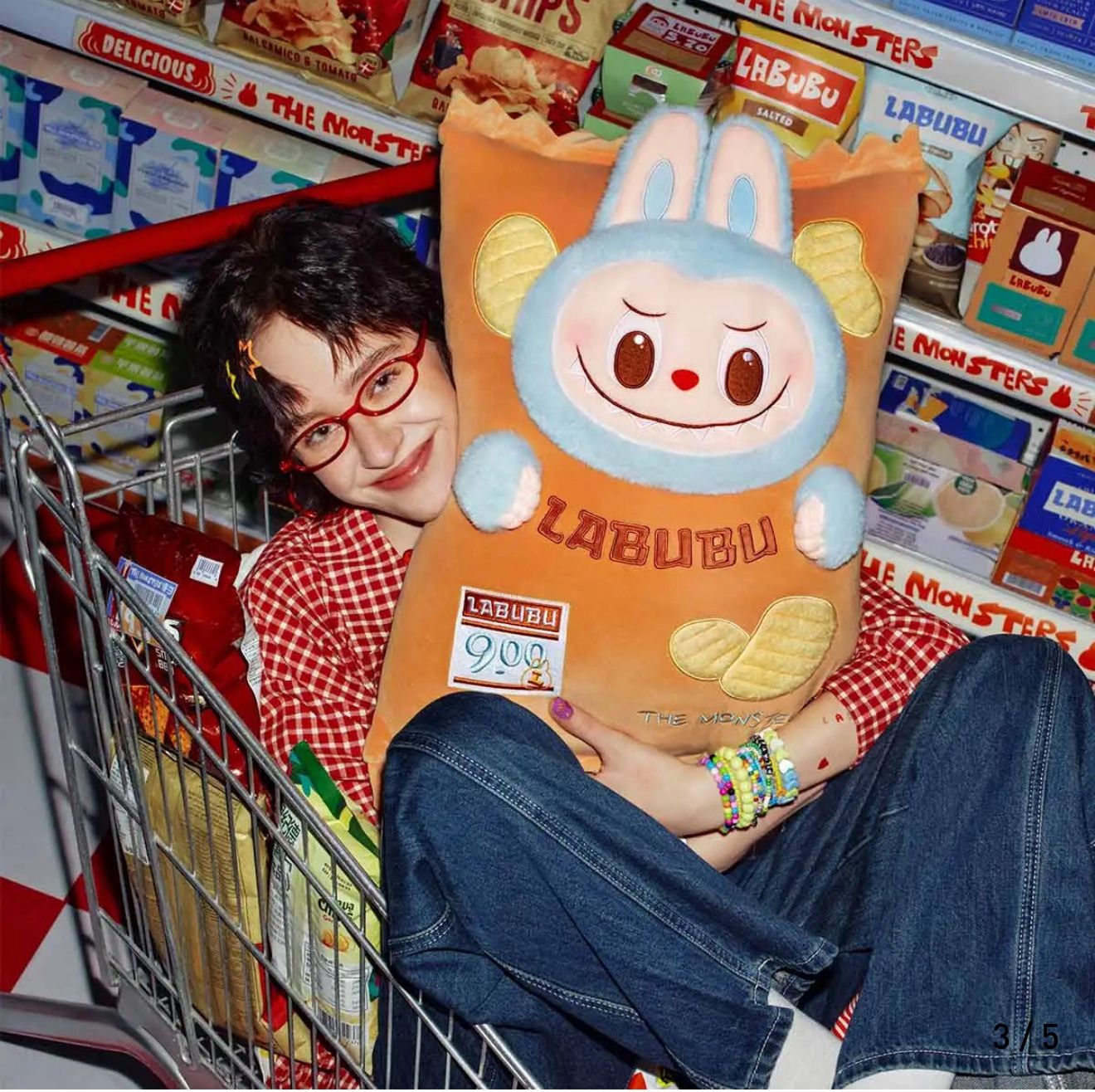 The Monsters Labubu Potato Chips Plush