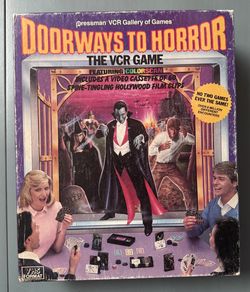 RARE Vintage Doorways to Horror VCR Game COMPLETE just $30