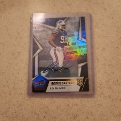 Ed Oliver Signed Rookie Card 