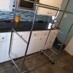 Rolling Clothing Rack