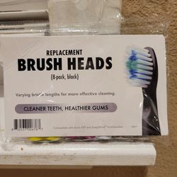 Replacement toothbrush heads. Compatible with Sonic-FX and SnapWhite toothbrush 8 pack