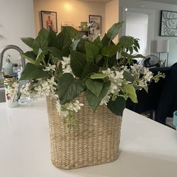 Fake Plants In Basket