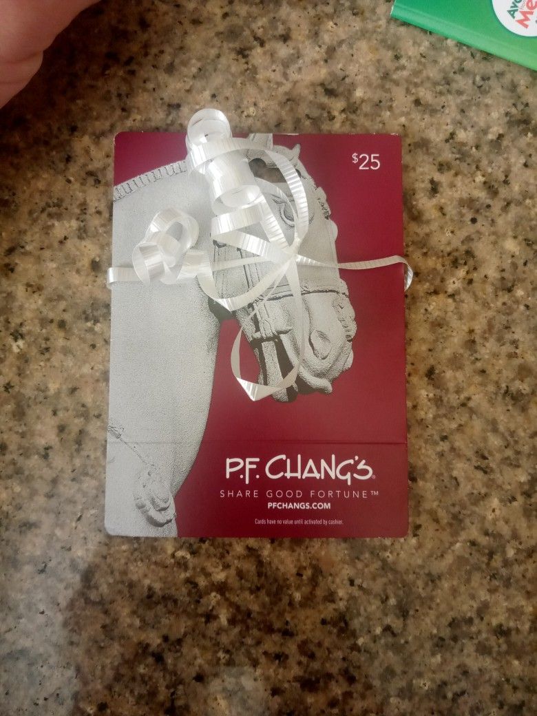 $25 Dollar PF Chang's Card For $15