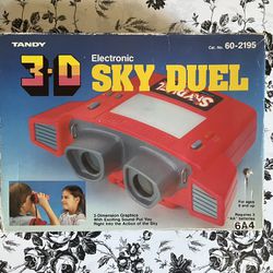 Tandy 3D Electronic Sky Duel Vintage Handheld 60-2195 