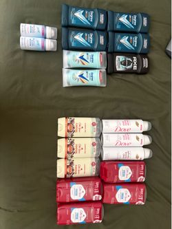 Men’s and women’s personal care deodorant antiperspirant spray stick bundles