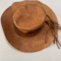 Beautiful Vintage Leather Soft Woman’s Cowboy Hat  