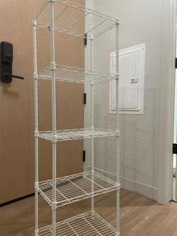 Pantry room storage shelves