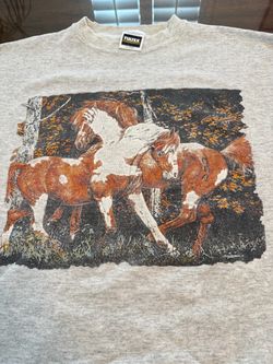 Vintage Wild Horses Sweater - Size XL