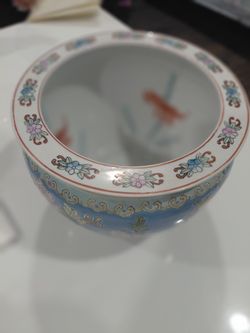 Chinese Porcelain Famille Rose Fish Bowl