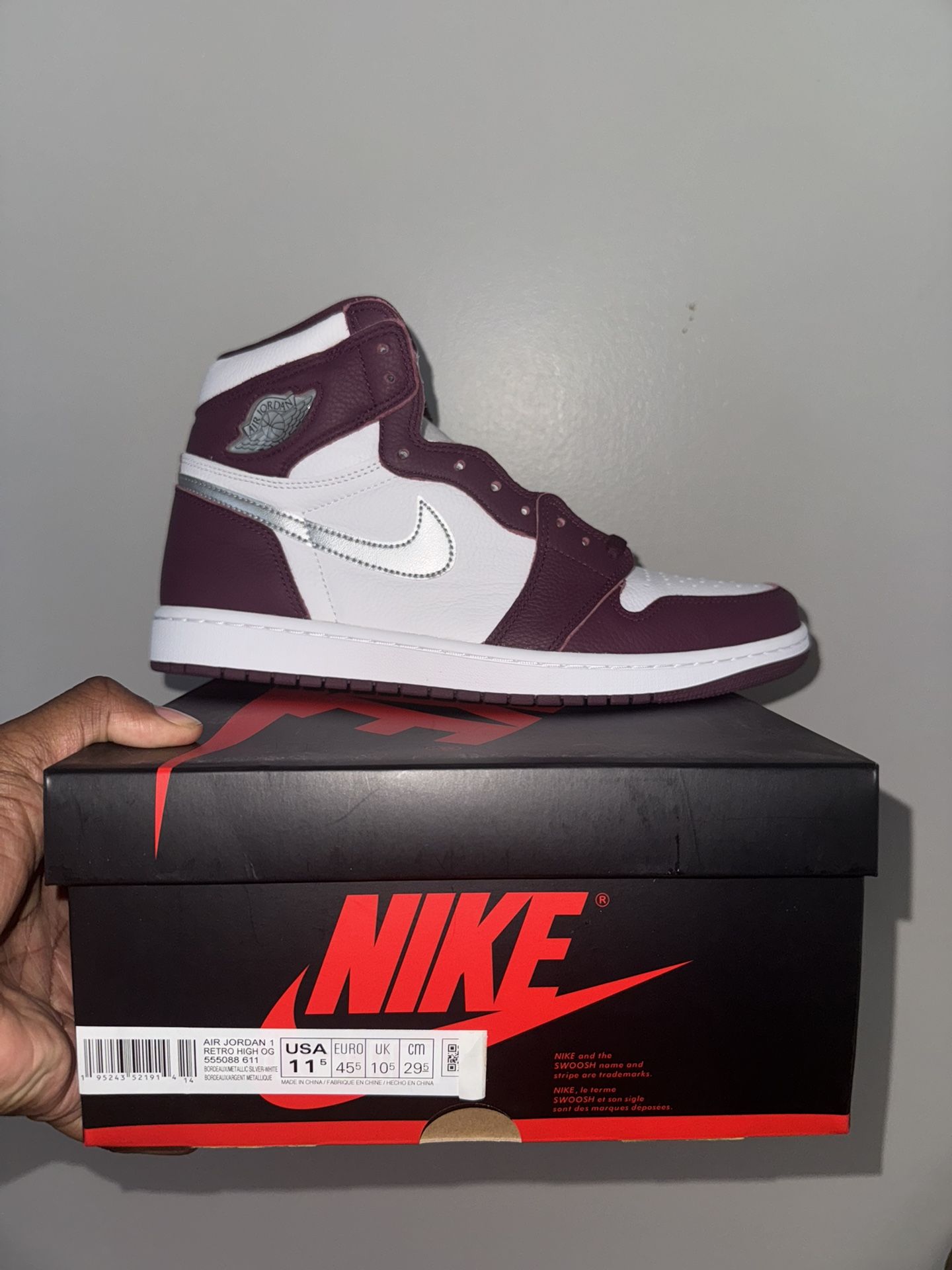 Brand New Size 11.5 Air Jordan “Bordeaux” I 