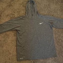 Nike dri fit long sleeve w/ hood 