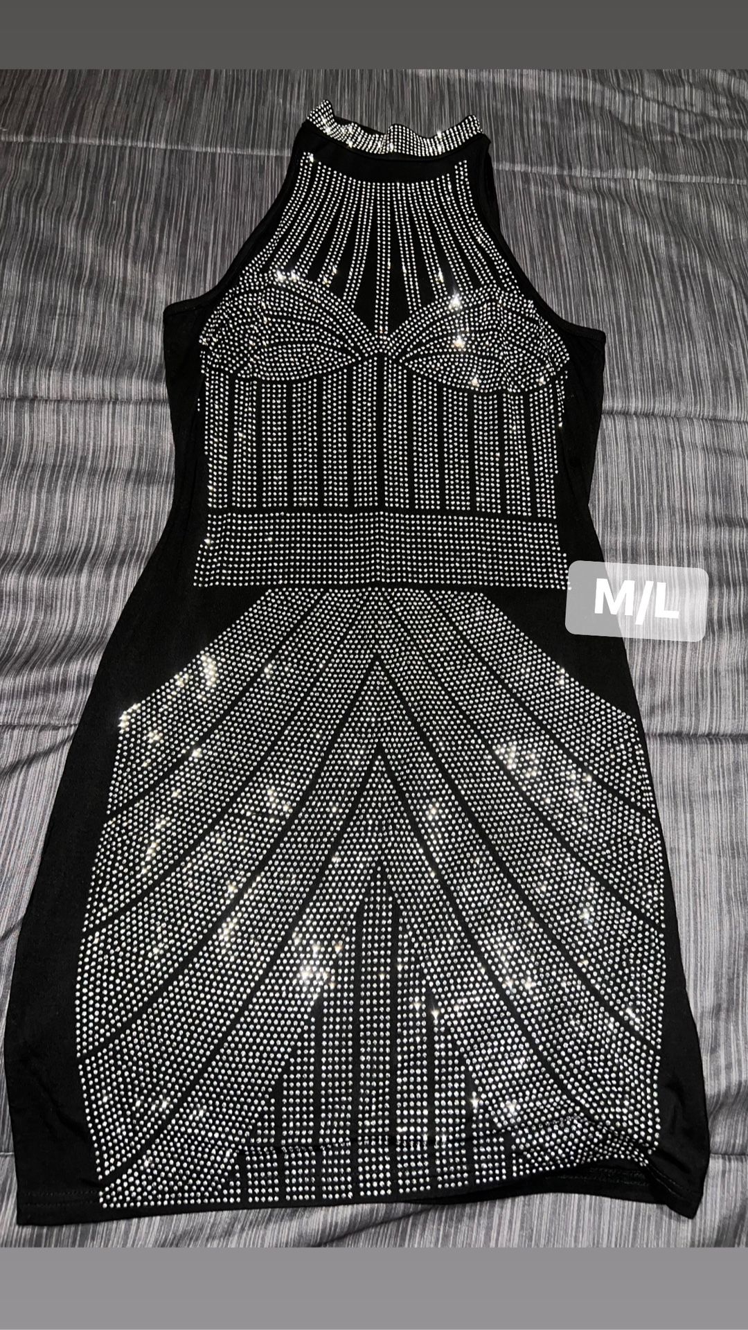 Sparkly black dress