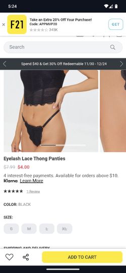 New Lace Thong S