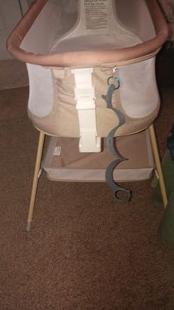 Angel Bliss Baby Bassinet with Canopy and Storage