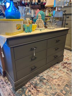 Newly Refinished Gray Dresser