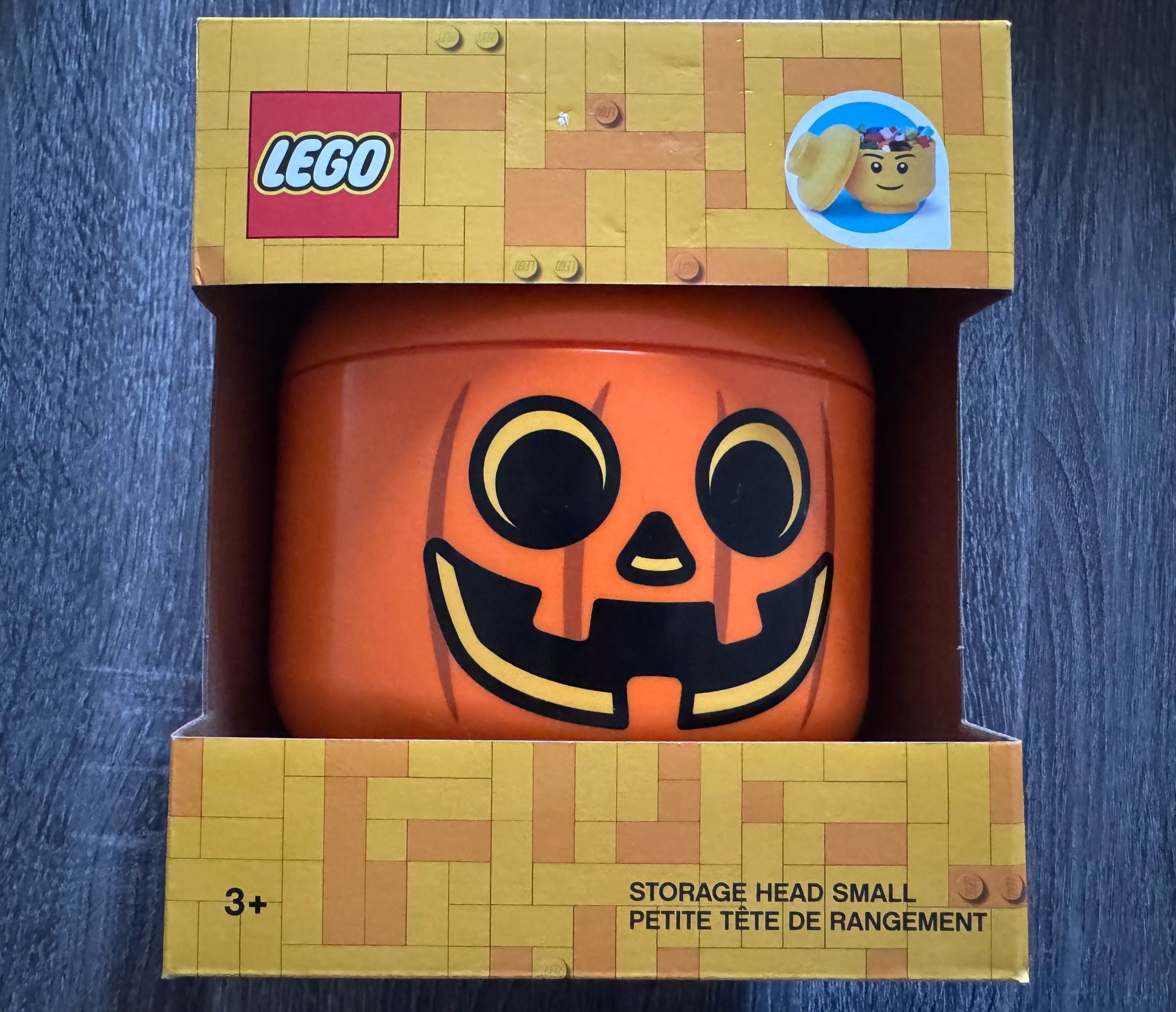 Lego Halloween Pumpkin Jack-o’-lantern  Head 