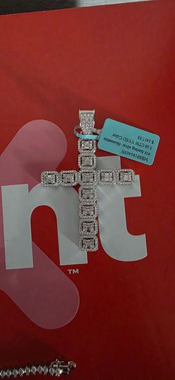 Moissanite cross Pendant