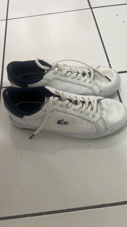 White Lacoste shoes Size 8.5 men