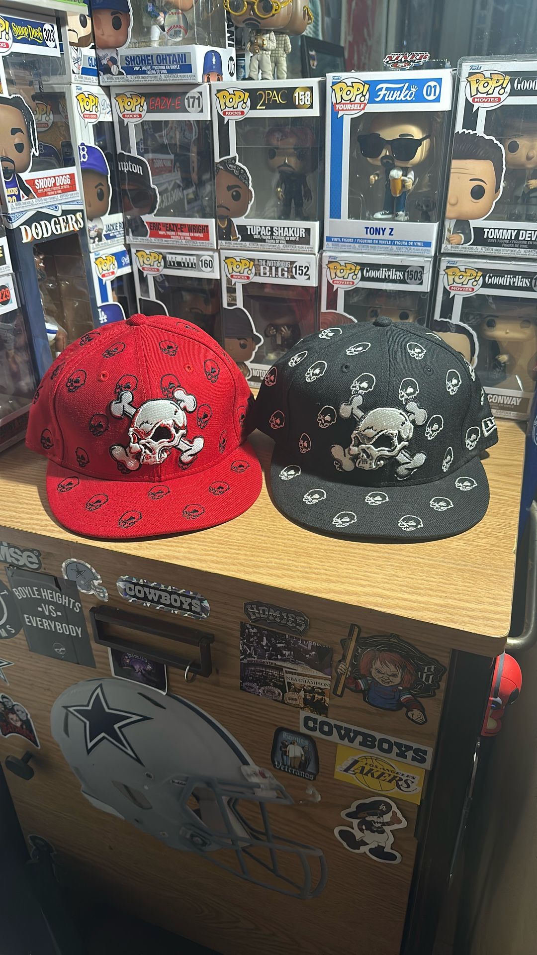 New Era Skull Fitted Caps 7 1/4