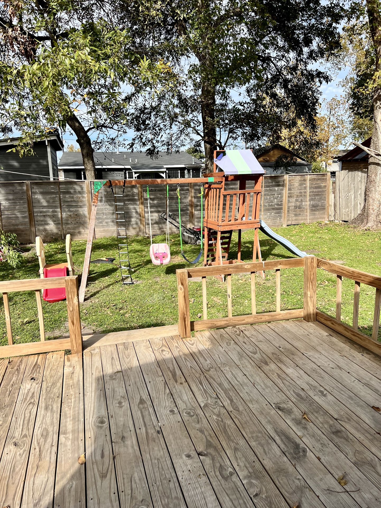 Wood Swing Set $150