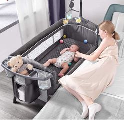 Baby Bassinet, Bed Side Crib, Play Pen In One 