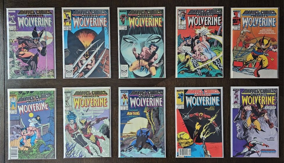 Marvel Comics Presents Wolverine 1-10 Lot VF 