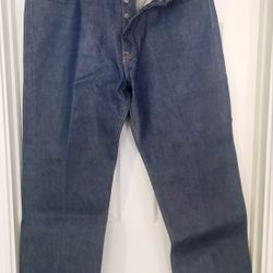 Levi's 501 XX Original Shrink to Fit Jeans Blue Button Fly Straight Mens 38x30 