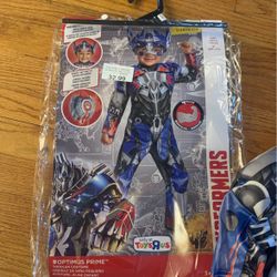 Transformers Optimus Prime Halloween Costume Size M 3T-4T