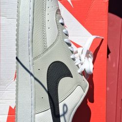 Nike Court Vision Low Gray and Black Sneakers