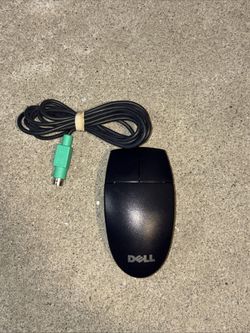 Dell Logitech 2-Button Mechanical Ball Mouse PS/2 Part Number M-SAW34 Vintage