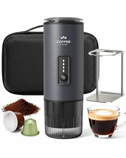 Rechargeable  Portable, 3 in 1 Electric Coffee/ Espresso Machine Set w/ Carrying Bag