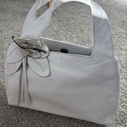Designer Paolo Masi Designer Soft Genuine Leather Bag White
